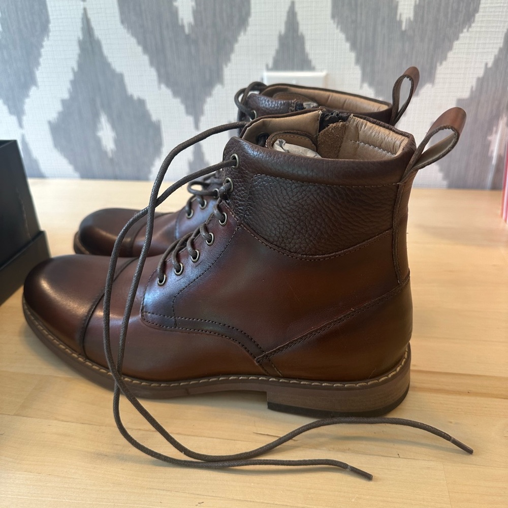 Cognac Moretti Dress Boots